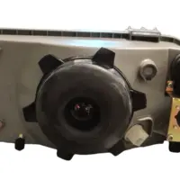 Faro sinistro originale elettrico con supporti tergifaro per FIAT  DUCATO. - immagine 2