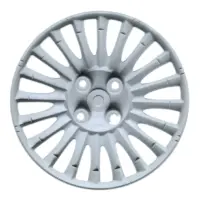 Coppa ruota  cerchio 15" per Fiat  GRANDE  PUNTO con  logo  Fiat colore rosso. - immagine 2