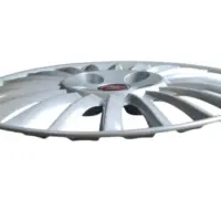 Coppa ruota  cerchio 15" per Fiat  GRANDE  PUNTO con  logo  Fiat colore rosso. - immagine 3