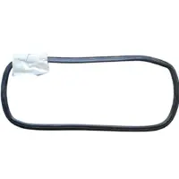 Guarnizione lunotto con profilo inserto cromato per FIAT 500 dal 1957 al 1976. - immagine 2